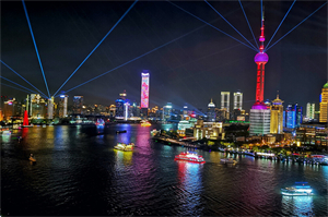 Shanghai's Night Sky： Stars and City Lights Danced Together